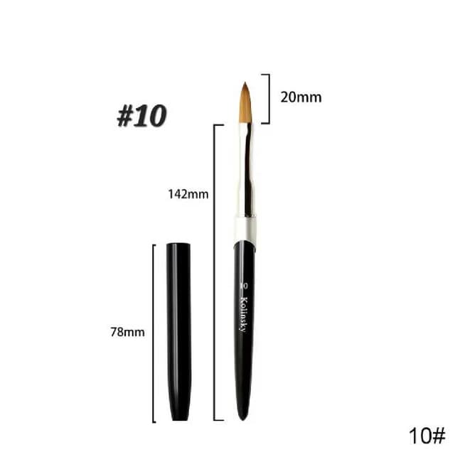 Pincel semi profecional Kolinsky #10