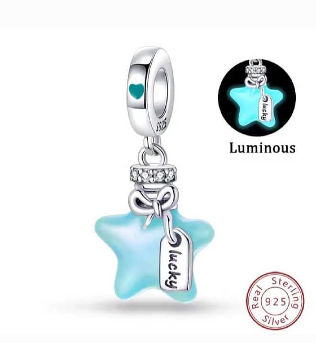 Charms Pandora Brillan en la Oscuridad Plata Ale 925