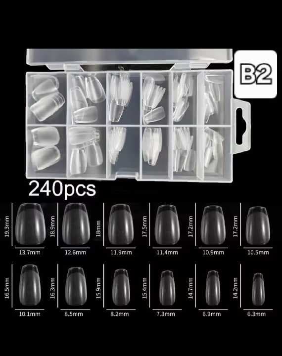 Tips Sof Gel coffin pequeñas