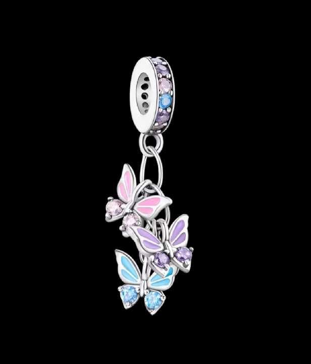 Charms de Mariposas plata Ale 925
